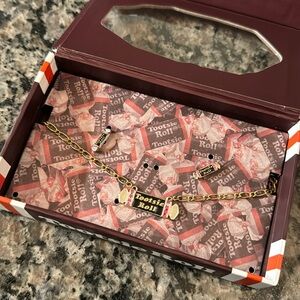 Tootsie Roll earrings and necklace limited edition set